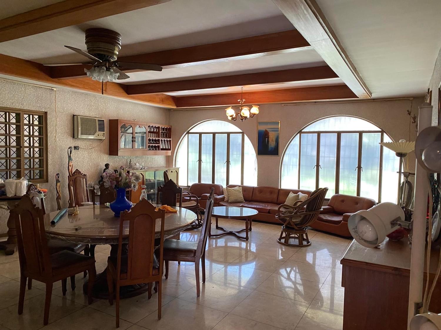 Dining and living area